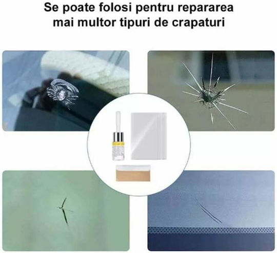 Set 2 Windshield Crack Repair Kits Siks Liquid Adhesive Cracks Chips Quick Drying Includes 5 Films