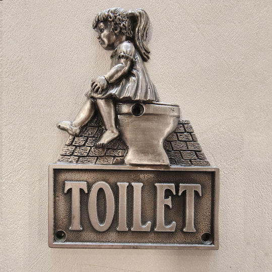 Μεταλλική Ένδειξη Wc Σετ Άνδρα – Γυναίκα Κασσίτερο 9×13cm