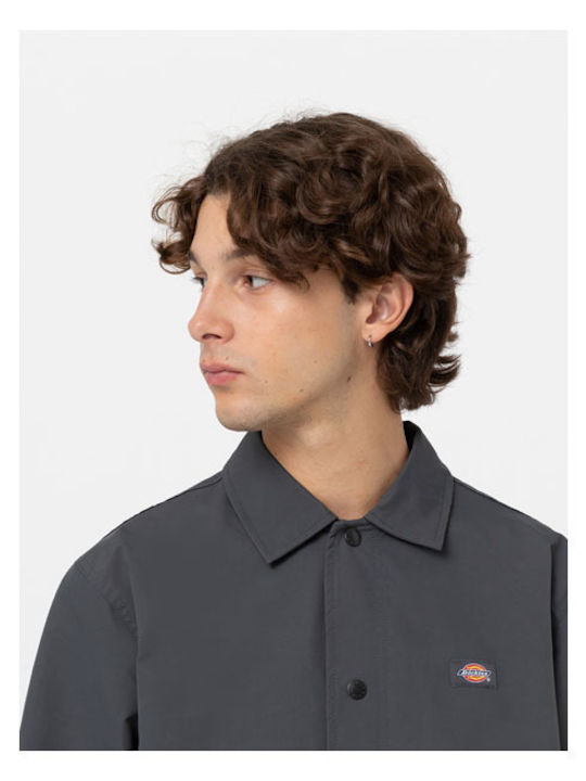 Oakport Μακρυμάνικo Overshirt Charcoal Grey 973740