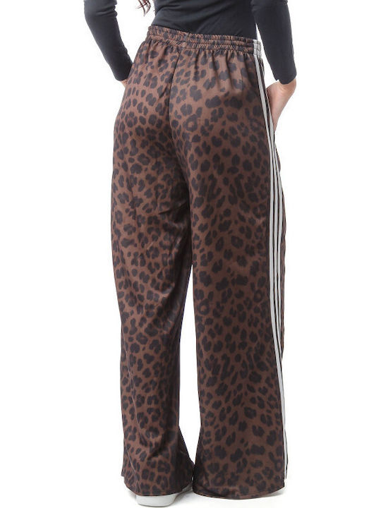 Wide Pantaloons Animal Print Stripes
