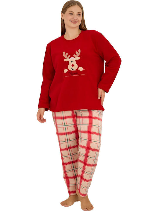 Sexen Winter Damen Pyjama-Set Plaid