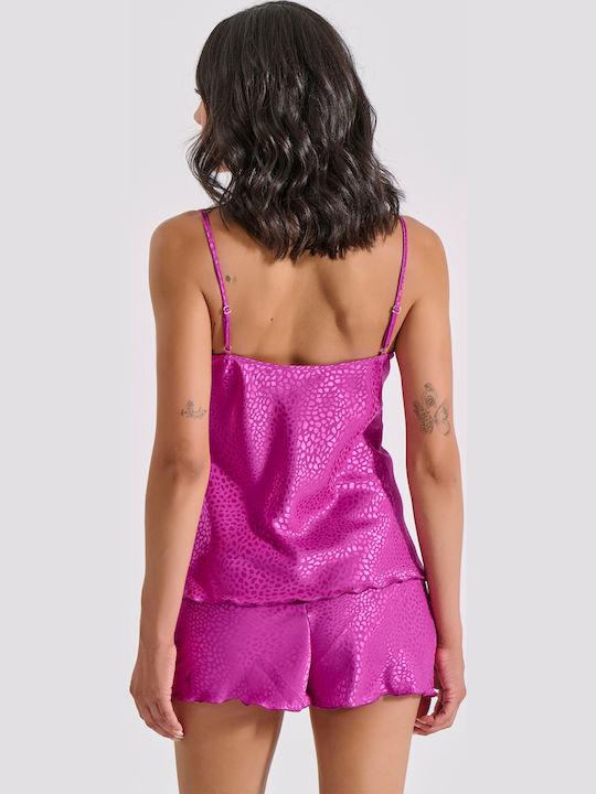 Milena by Paris Winter Women's Pyjama Set Magenta
