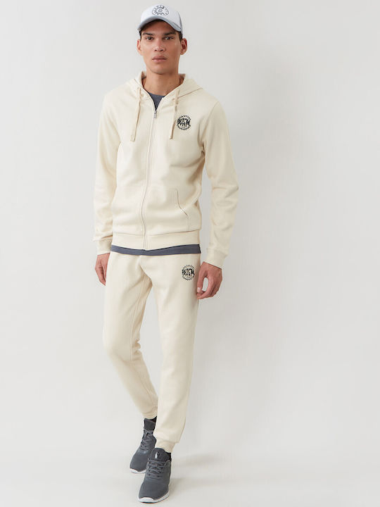 Sweatshirt mit Beige Kapuze