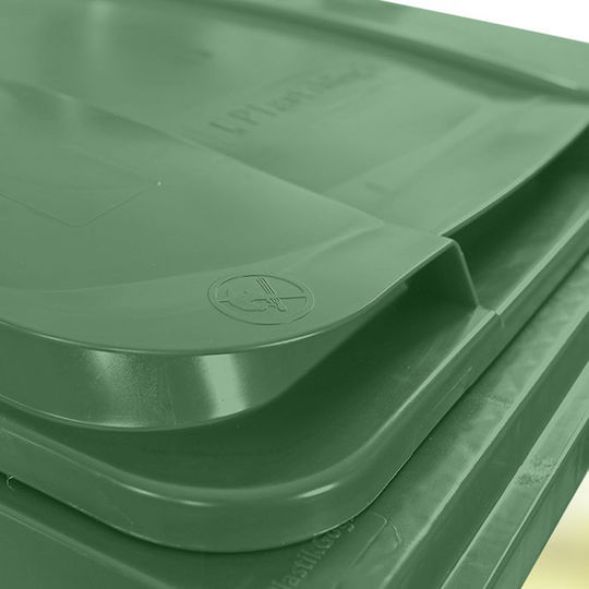 Green City International Recycling Plastic Waste Bin 360lt Brown