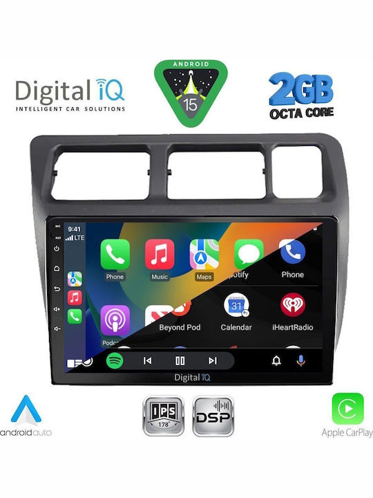 Digital IQ Car Audio System for Toyota Corolla 1992-1997 (Bluetooth/USB/WiFi/GPS/Apple-Carplay/Android-Auto) with Touch Screen 9"
