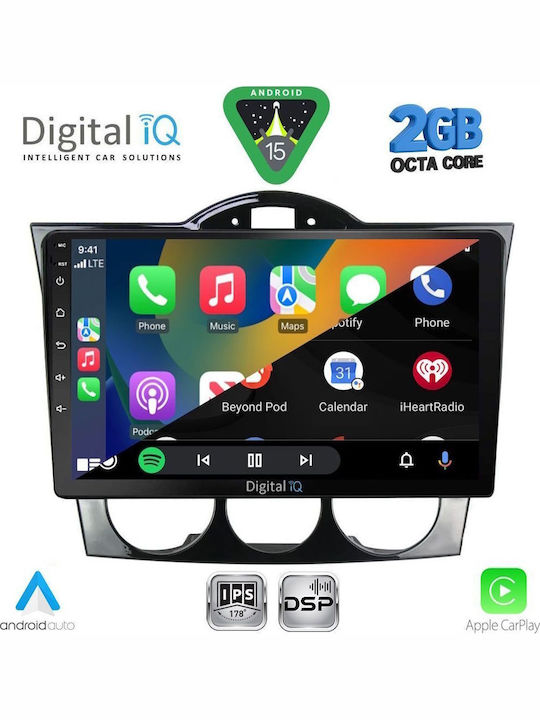 Digital IQ Car Audio System for Mazda RX-8 2001-2008 (Bluetooth/USB/WiFi/GPS/Apple-Carplay/Android-Auto) with Touch Screen 9"