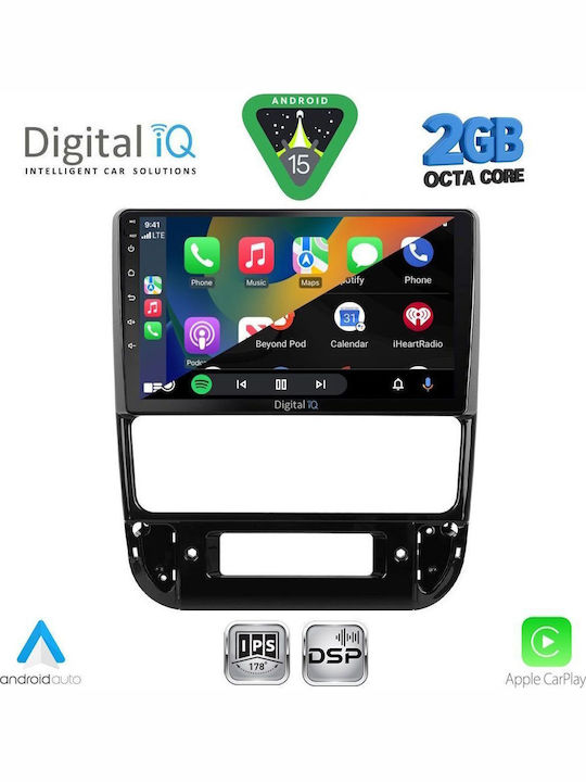 Digital IQ Car Audio System for Peugeot 406 1998-2004 (Bluetooth/USB/WiFi/GPS/Apple-Carplay/Android-Auto) with Touch Screen 9"