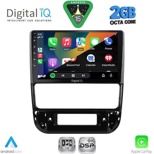 Digital IQ Car Audio System for Peugeot 406 1998-2004 (Bluetooth/USB/WiFi/GPS/Apple-Carplay/Android-Auto) with Touch Screen 9"