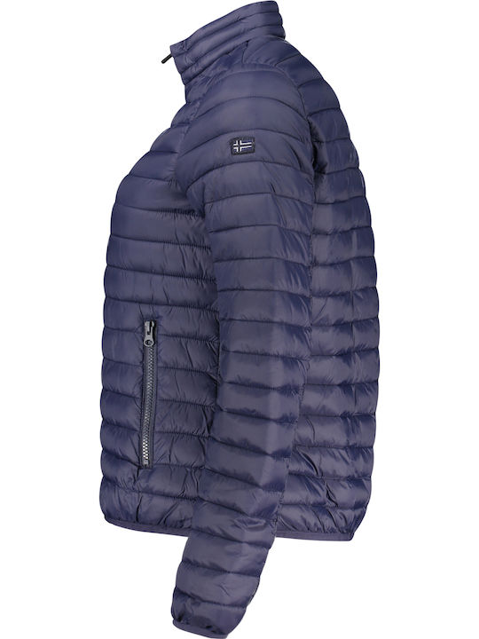 Women's Short Lifestyle Jacket for Winter Blue