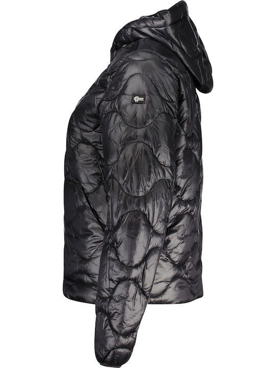 Women's Short Lifestyle Jacket for Winter Black
