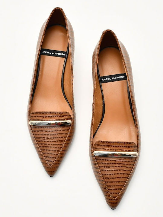 Leder Pumps Braun