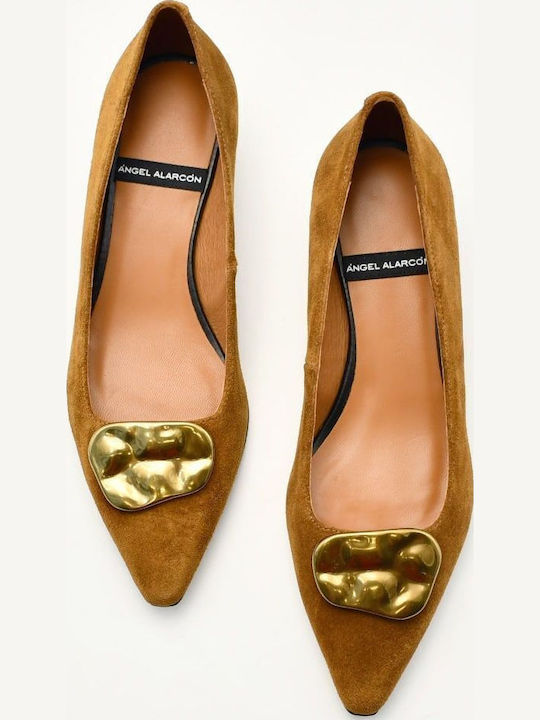 Leder Pumps Braun