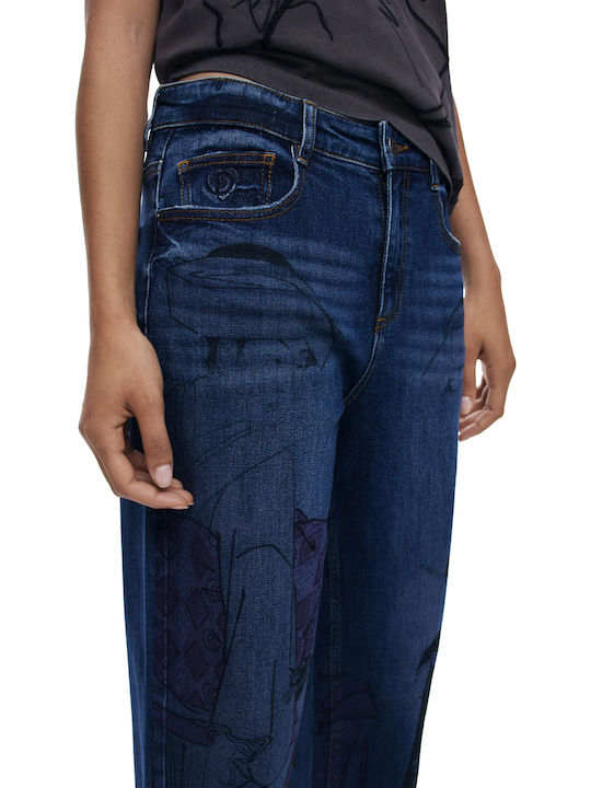 Ψηλόμεσο Γυναικείο Jean Παντελόνι σε Boyfriend Εφαρμογή Denim