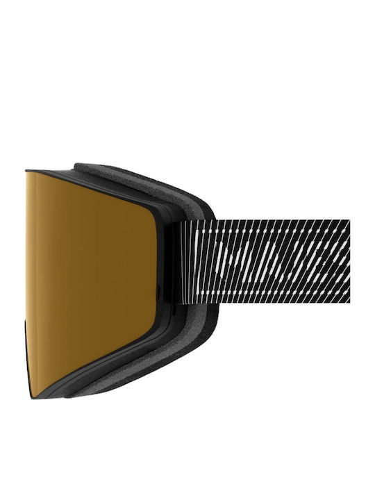 Majesty Ski & Snowboard Goggles Kids Black with Lens in Black Color