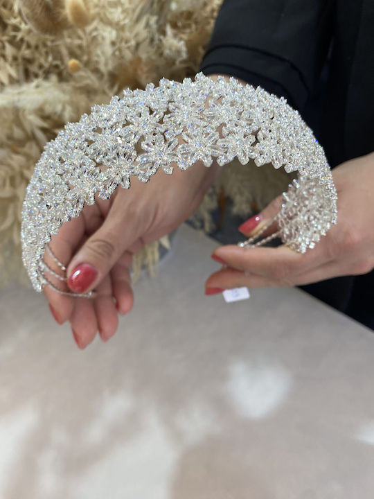 joli Joli Absolutely Impressive Headpiece Decorated with Sparkling Zircons of Top Shine