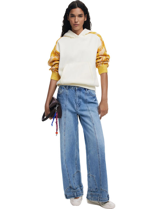 Mani Women's Sweatshirt Jacket White