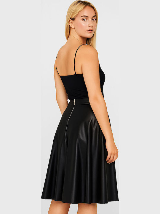 Leather Skirt Black