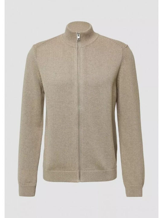 Herren Strickjacke Beige