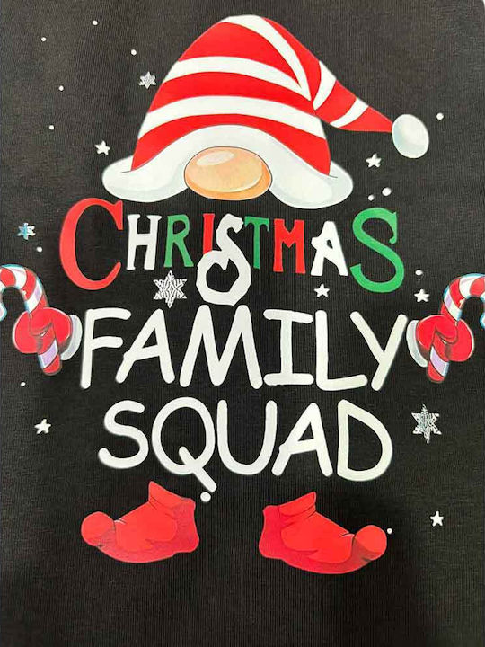 Happy Family Men's Winter Pajamas Set Black And Red
