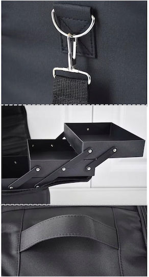 Material textil Geantă cosmetică Negru Înălțime: 19 cm x Lățime: 24 cm x Adâncime: 28 cm