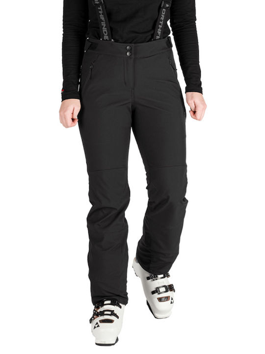 Northfinder NO-6049SNW Women's Trousers for Ski & Snowboard Soft Shell Black