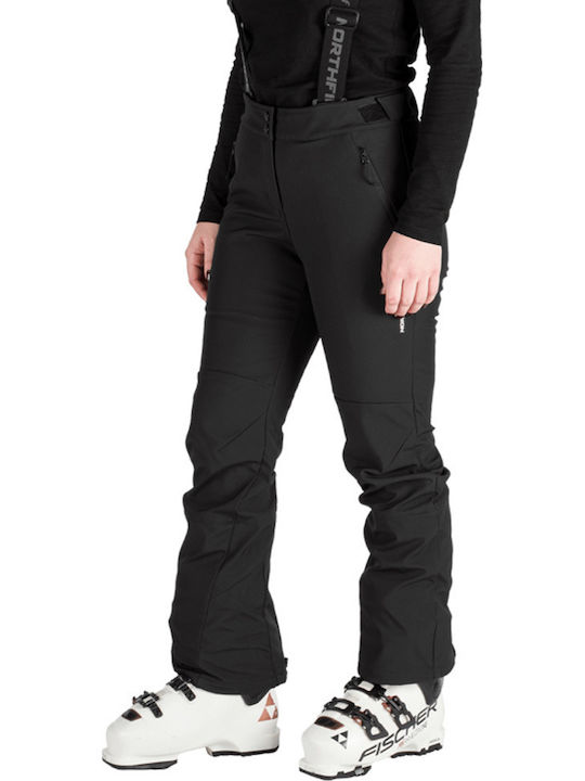 Northfinder NO-6049SNW Women's Trousers for Ski & Snowboard Soft Shell Black