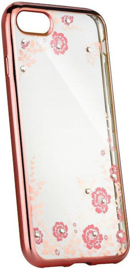 Forcell Gold Umschlag Rückseite Silikon Rose Gold (Huawei P20 Lite)