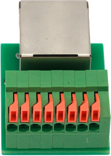 Ez-rj45sap Rj45 Weiblich 8 Pin Push-in Feder Spring Schraubenloses Klemmenblock