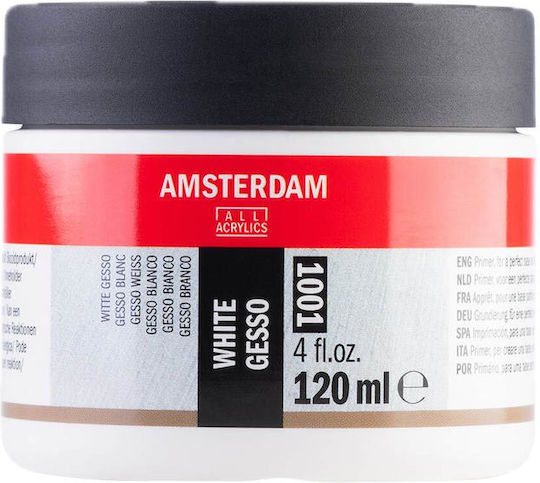 Λευκό Γκέσο Προετοιμασίας Amsterdam Gesso Primer 120 Ml