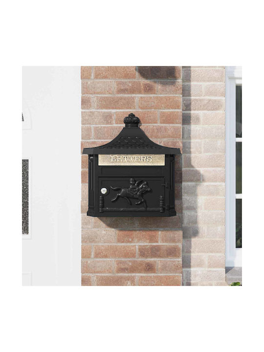 vidaXL Coș de gunoi de birou Negru 15.5x44x40.5cm