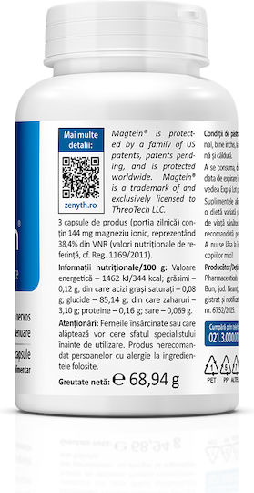 Magneziu Treonat Magtein 90 Capsule