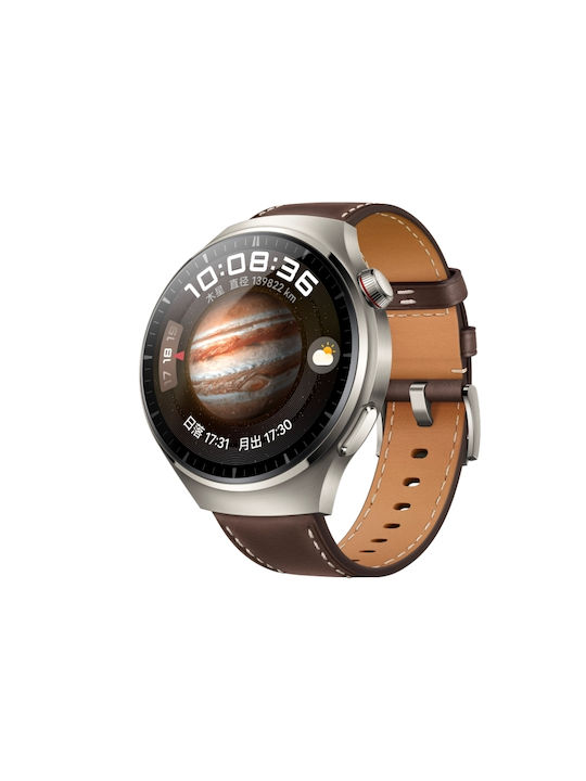 Δερμάτινο Λουράκι Huawei Watch 4 46mm Watch 4 Pro 48mm Dark Brown Δερμάτινο Λουράκι Huawei Watch 4 46mm Watch 4 Pro 48mm Dark Brown