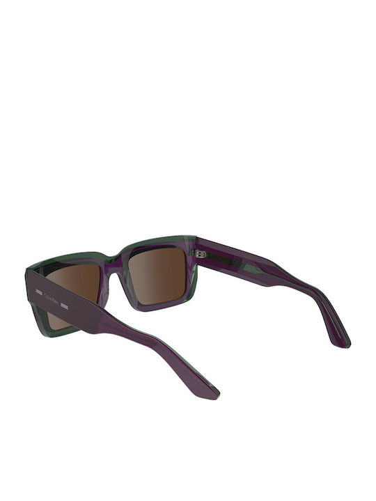 Calvin Klein Unisex Ochelari de soare cu Maro Cadru și Maro Lentilă CK23538S 515