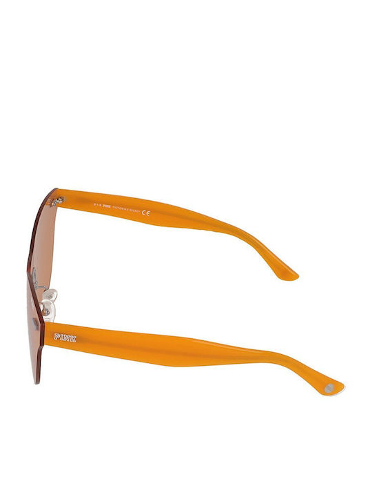 Victoria's Secret Women's Sunglasses with Orange Plastic Frame and Orange Lens PK0011 41F