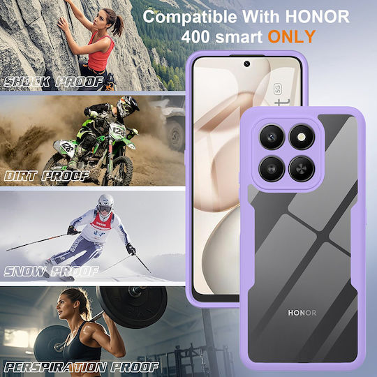 Techsuit ColorVerse С Пълно Покритие (360°) Силикон Лилав Honor 400