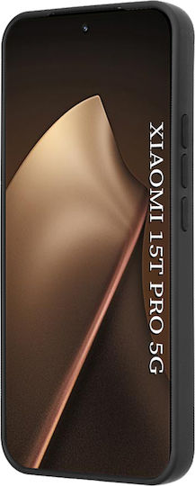 Techsuit Glinth Umschlag Rückseite Silikon Schwarz (Xiaomi 15T Pro)