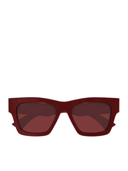 Gucci Unisex Sunglasses with Burgundy Plastic Frame and Burgundy Lens GG1835S 003