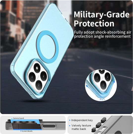 Techsuit Candycase Umschlag Rückseite Kunststoff / Silikon Blau (Xiaomi 15T)
