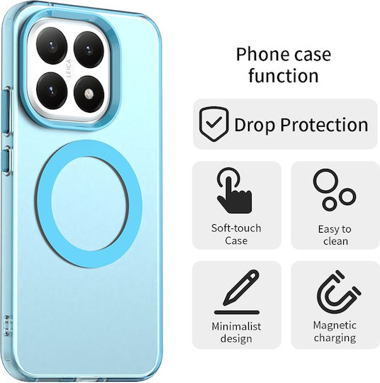 Techsuit Candycase Umschlag Rückseite Kunststoff / Silikon Blau (Xiaomi 15T)