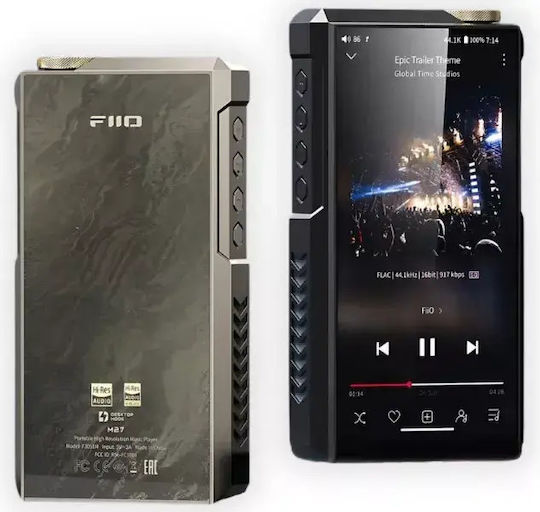 Fiio M27 Референтен Клас Hi-res Смарт Hifi Плеър – Двоен Ess Es9039spro 5 000 Mw Балансиран Изход Aptx Lossless Титаниев