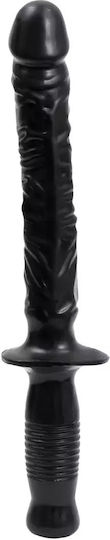 Doc Johnson Classic The Manhandler Glass Dildo Black 25cm