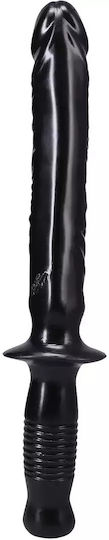 Doc Johnson Classic The Manhandler Glass Dildo Black 25cm