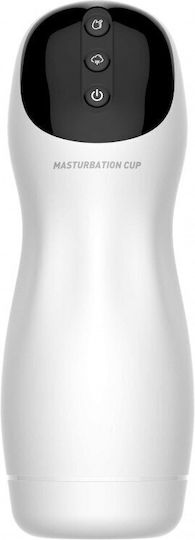 Toyz4lovers Deluxe Pro Masturbator με Δόνηση White