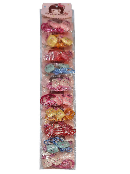 4teen-4ty Set Kids Hair Ties Multicolour