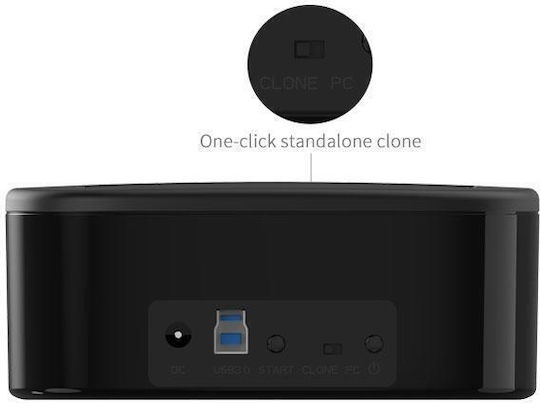 Orico Stație De Andocare Hdd Ssd De Stocare 2 Bay Clone 2.5/3.5 Usb 3.0 6228us3-c