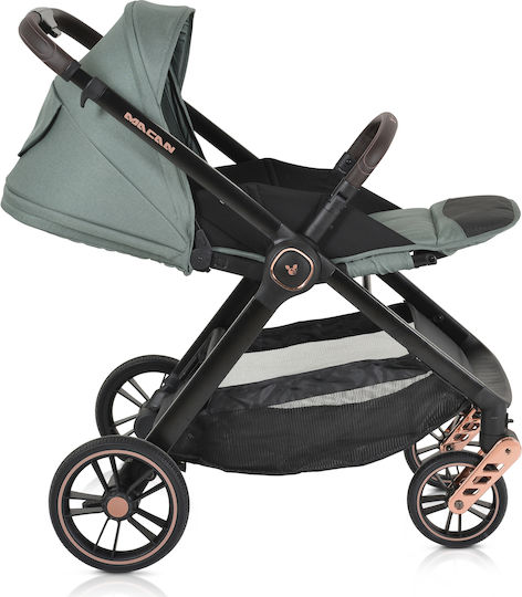 Cangaroo Macan Adjustable 3 in 1 Baby Stroller Suitable for Newborn Green 11kg