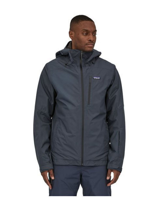 Patagonia 31195-SMDB Ανδρικό Μπουφάν για Σκι & Snowboard Μπλε