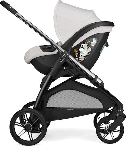 Inglesina Aptica Quattro Darwin Infant Recline Ρυθμιζόμενο Καρότσι 3 σε 1 Kατάλληλο για Nεογέννητο Platinum Grey / Litio Black 10.4kg