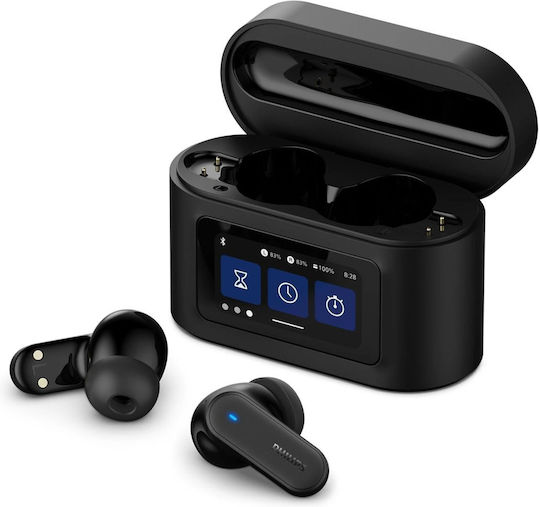Philips TAT6000 In-ear Bluetooth Handsfree Earphones with Sweat Resistance and Charging Case Black