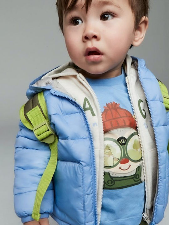 Kids Long-Sleeved Light Blue Blouse Play